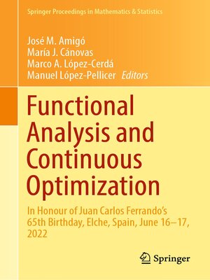 cover image of Functional Analysis and Continuous Optimization